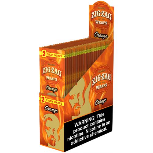 Zig-zag Wraps Orange 25 /2pk, Miami K Distribution
