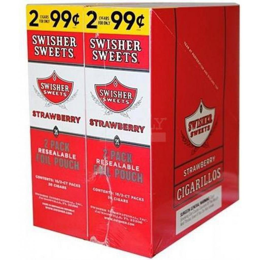 Swisher Sweets Strawberry 2 For $0.99 (30x2 Pk)
