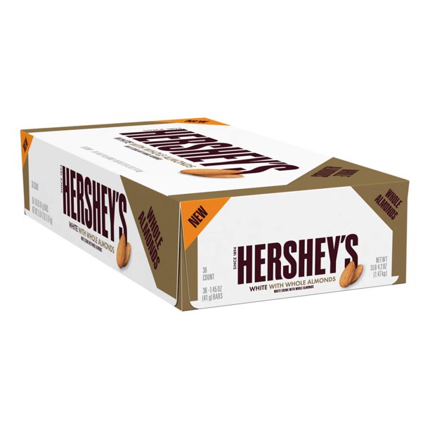 Hershey's White With Whole Almonds 1.45oz (36 Ct)
