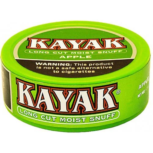 Kayak Long Cut Moist Snuff - Apple (10 Cans)