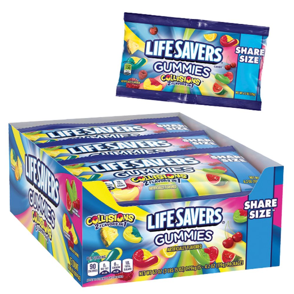 Lifesavers Gummies Collisons Share Size (15 Ct)