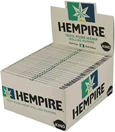 Hempire Hemp Rolling Papers King Size - 50 Ct
