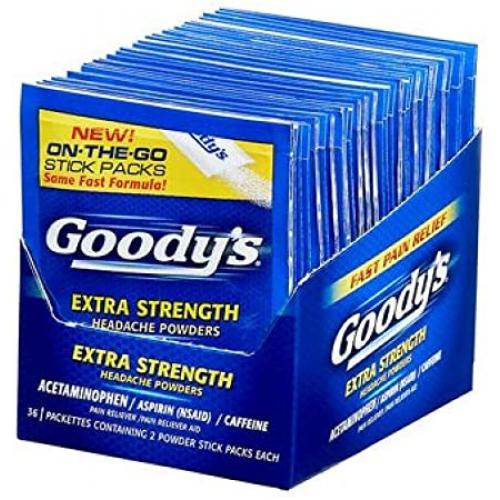 Goody's Headache Powders (36x2 Packs)