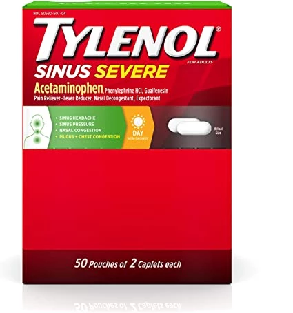 Tylenol Sinus Severe (50x2 Capsules)