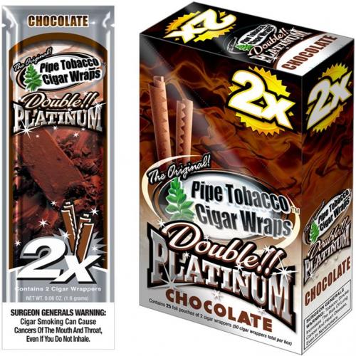Blunt Wrap Double Platinum Chocolate (25/2 Ct)