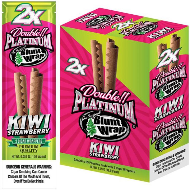 Blunt Wrap Double Platinum Strawberry Kiwi (25/2 Ct)