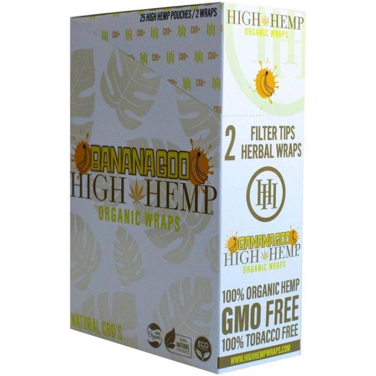 High Hemp Bananagoo Organic Wraps 25 Ct