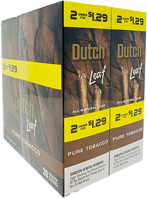 Dutch Leaf Pure Tobacco $1.29 (2/30 pk)