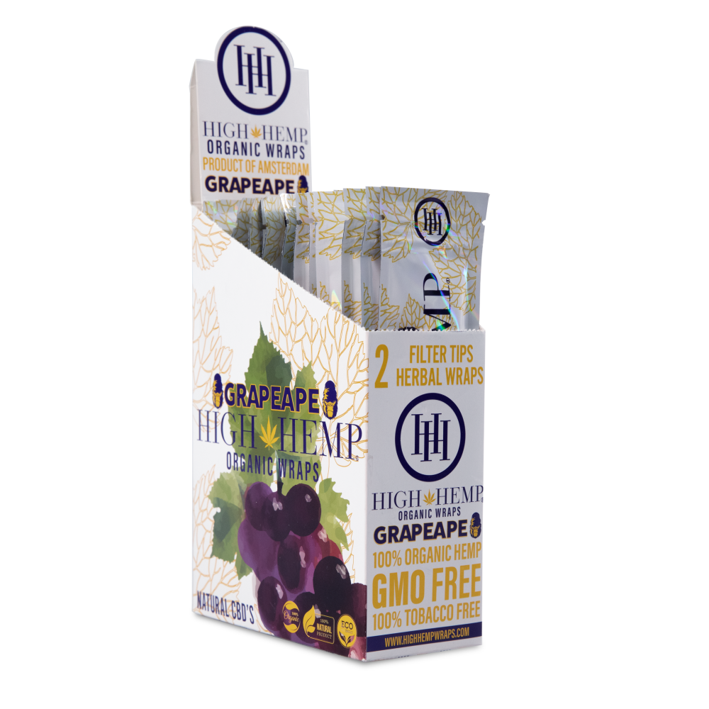 High Hemp Grapeape Organic Wrap 25 ct