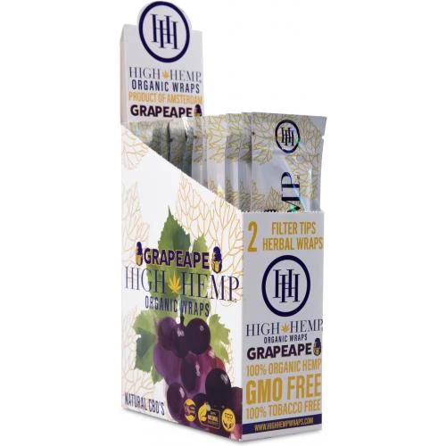 High Hemp Grapeape Organic Wrap 25 ct
