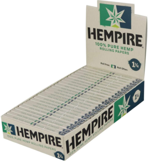 Hempire Hemp Rolling Papers 1¼" Size - 50 Ct