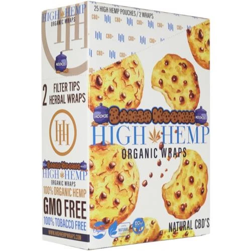 High Hemp Organic Wraps Kookie 25 Ct