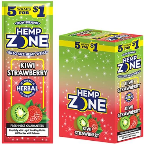 Hemp Zone Kiwi Strawberry 5 For $1.00@15pk