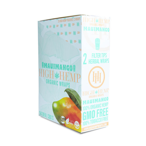 High Hemp Mauimango Organic Wraps 25 Ct