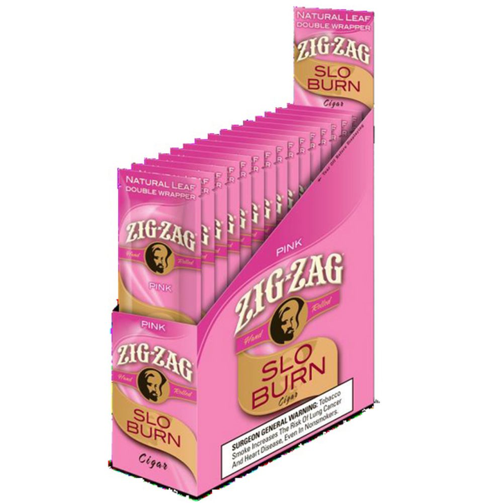 Zig Zag Wraps Slo Burn Pink (15 Ct)