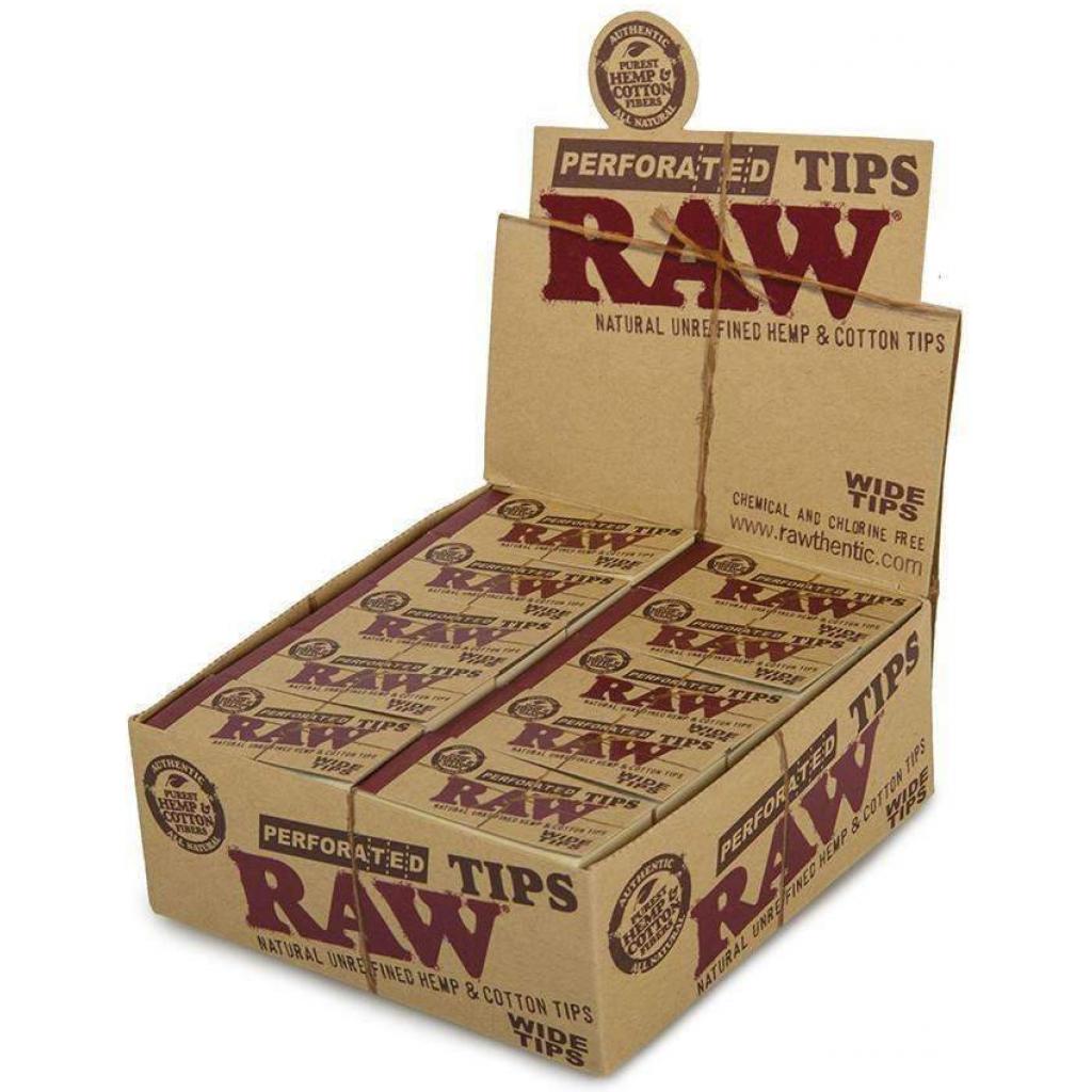Raw Perforated Tips Wide Tips (50 Ct)