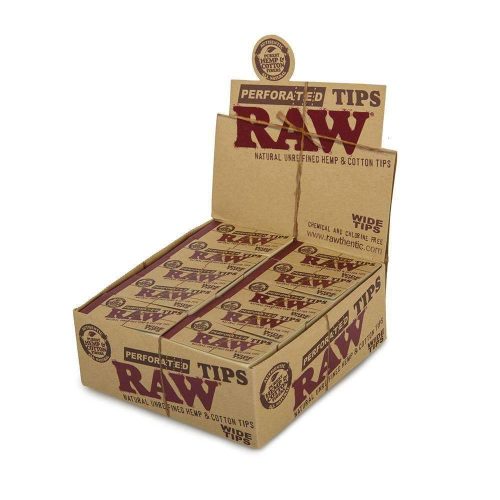 Raw Perforated Tips Wide Tips (50 Ct)