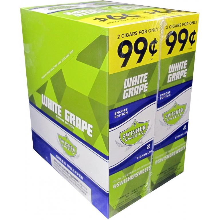 Swisher Sweets White Grape 2 For $0.99 (30/2 Pk)