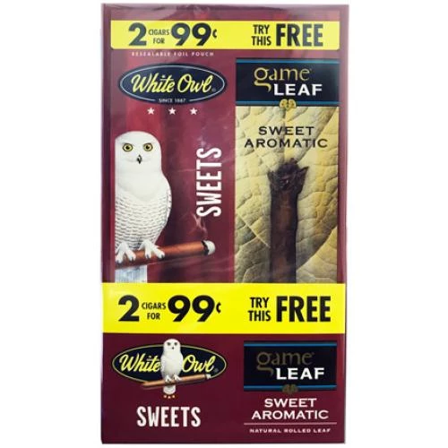 White Owl 2/$0.99 Sweet W/ Free Game Leaf Special Edition
