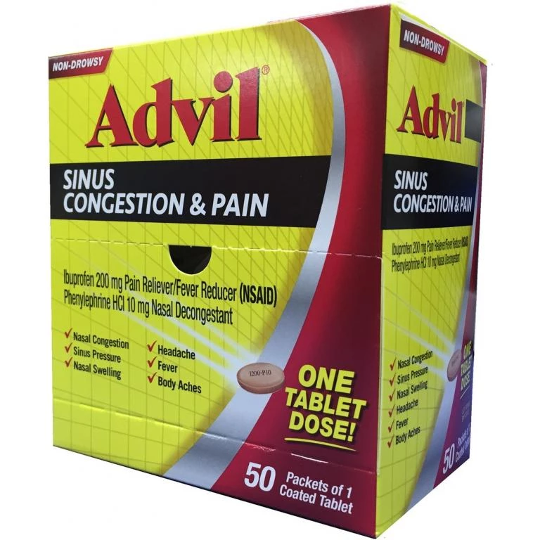 Advil Sinus Congestion & Pain (50x1 Tablets)