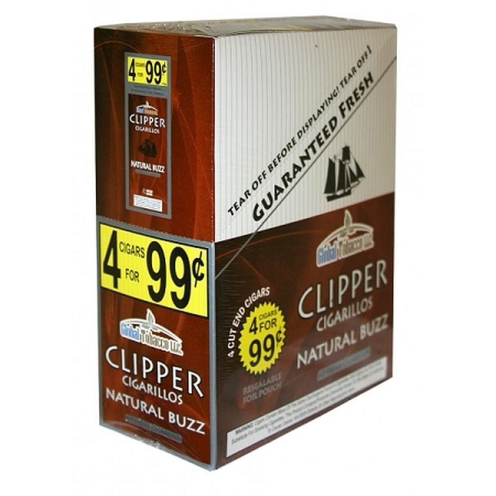 Clipper Cigarillos Natural Buzz 4x15 (60ct)