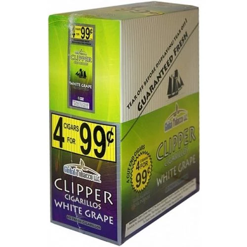 Clipper Cigarillos White Grape 4x15 (60ct)
