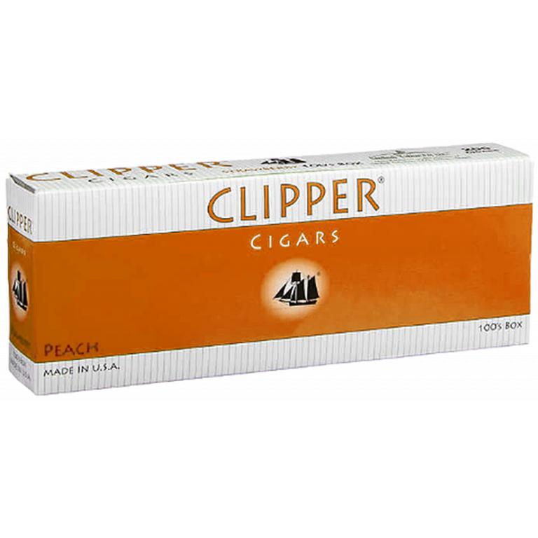 Clipper Peach 100's Box (10-20 Packs)