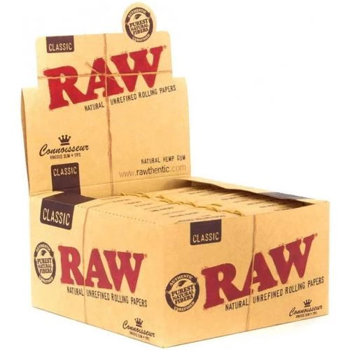 Raw Organic Hemp Connoisseur 1 1/4 + Tips (24 ct)