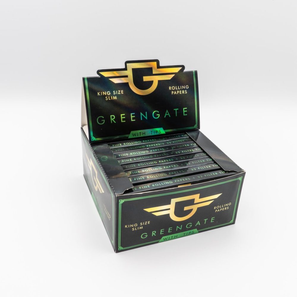Greengate With Tips King SIze Slim Rolling Papers