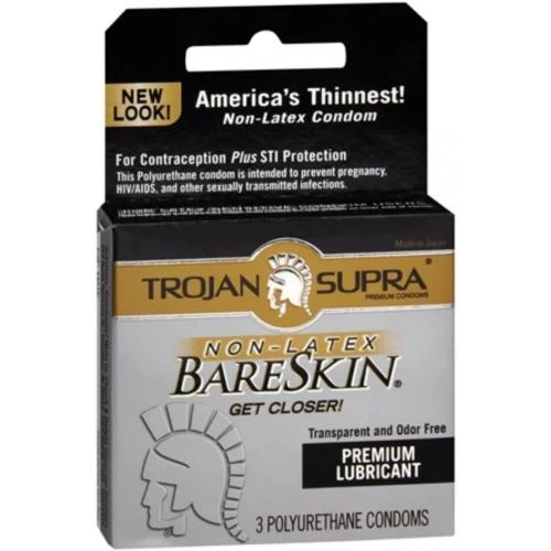 Trojan Supra Bareskin Non-Latex (6/3 pack)