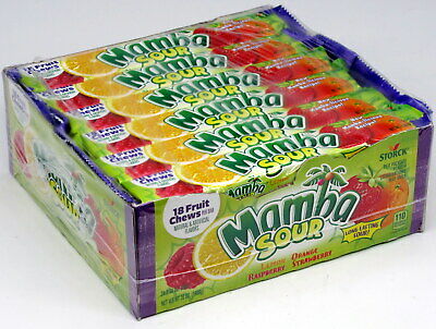 Mamba Sour Fruit Chews (24 Ct)