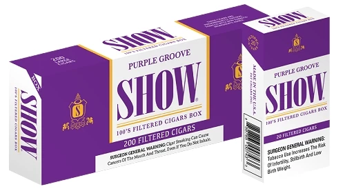 Show Filtered Cigars Box Purple Groove (10x20 Ct)