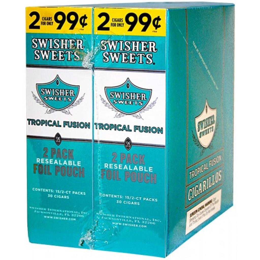 Swisher Sweets Tropical Fusion 2 For $0.99 15/2pk