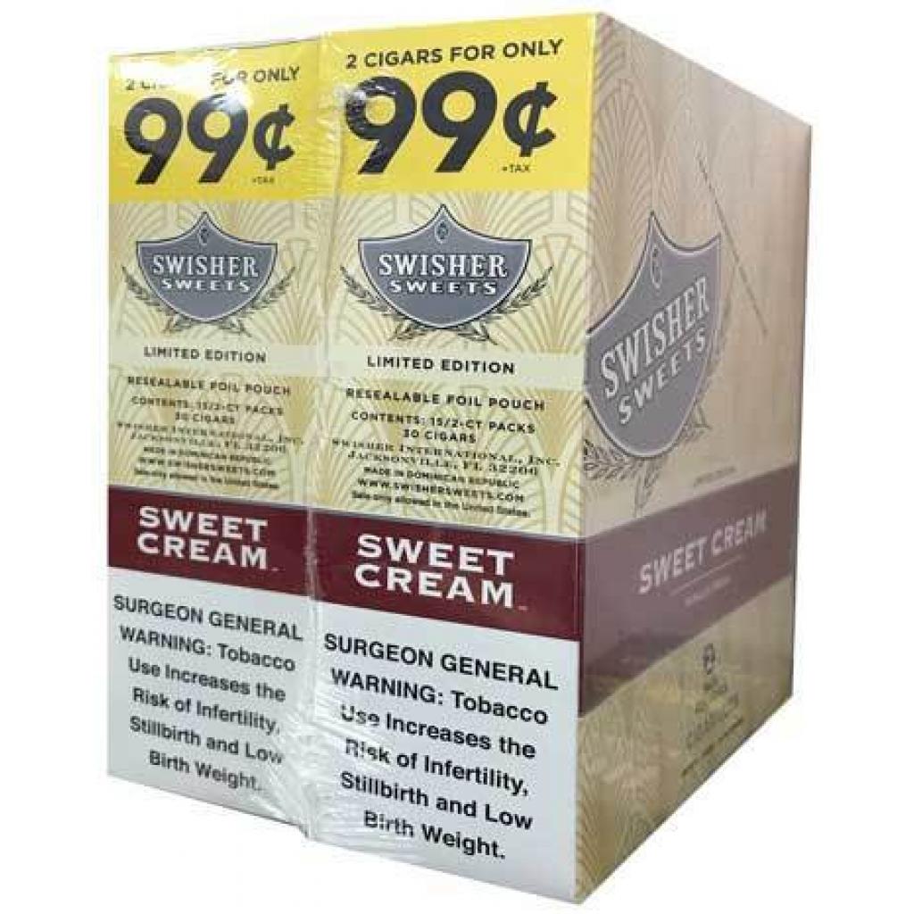 Swisher Sweets Sweet Cream 2 for $ 0.99 (30x2 Pk)