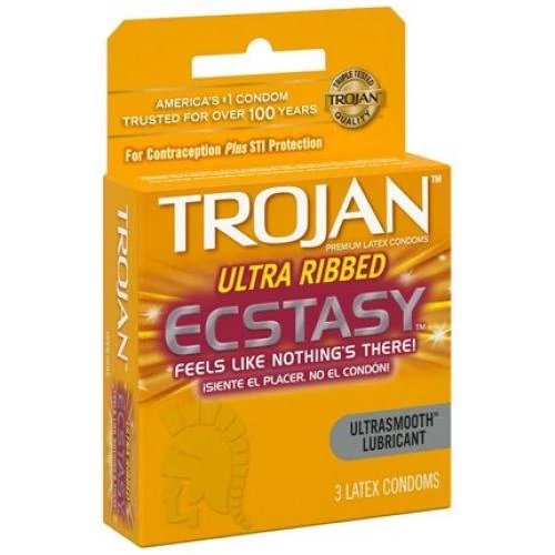 Trojan Ecstasy Ultra Ribbed (6/3 pack)