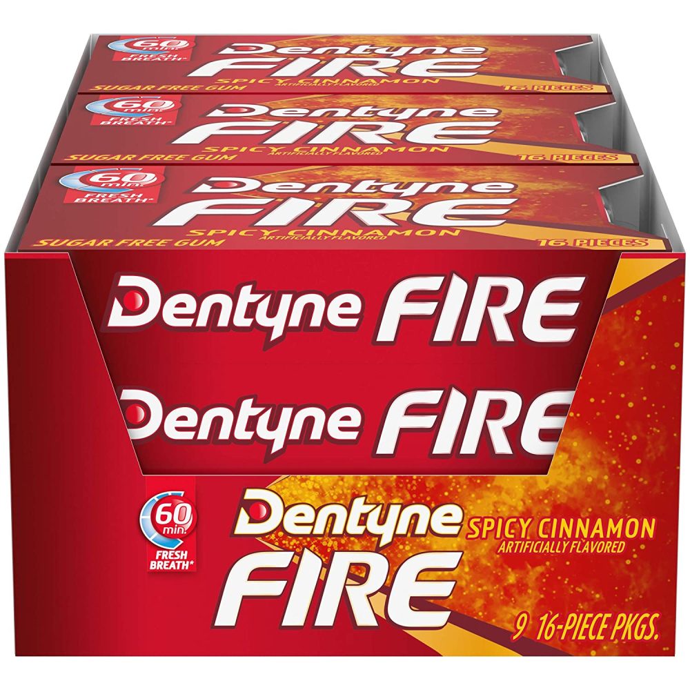 Dentyne Fire - Spicy Cinnamon (9 16-Piece Packs)