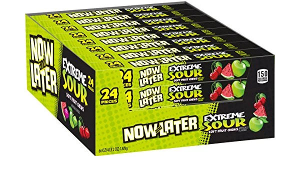 Now and Later Extreme Sour (24Ct)