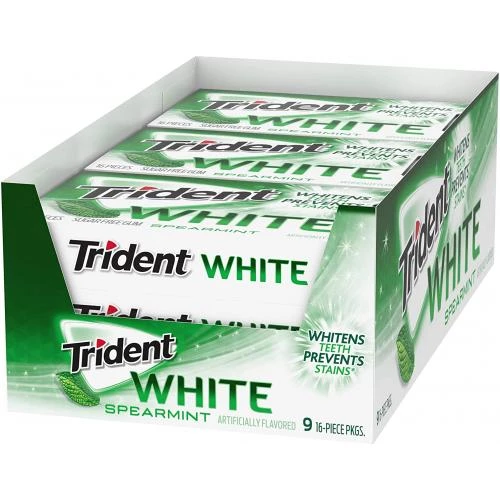 Trident White - Spearmint (9 16-Piece Packs)