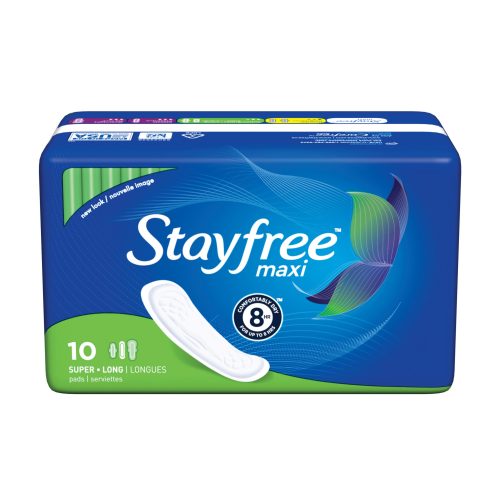 Stayfree Maxi Super - Long (10 Ct) 1 Pack