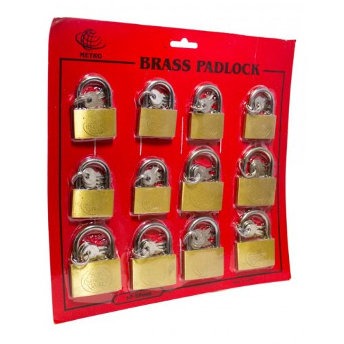 Brass Padlock (12 Ct)