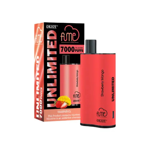 FUME UNLIMITED 7000 PUFFS STRAWBERRY MANGO 5 CT