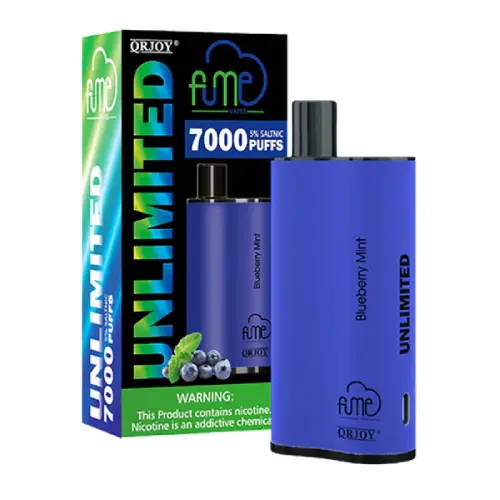 FUME UNLIMITED 7000 PUFFS BLUEBERRY MINT 5 CT